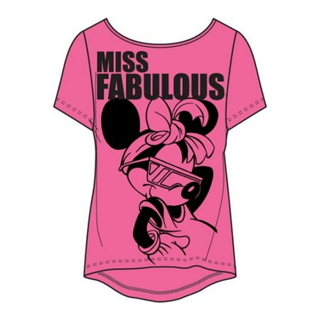 - Disney Women's Mis Fabulous Minnie Mouse Medium Fashion Tshirt