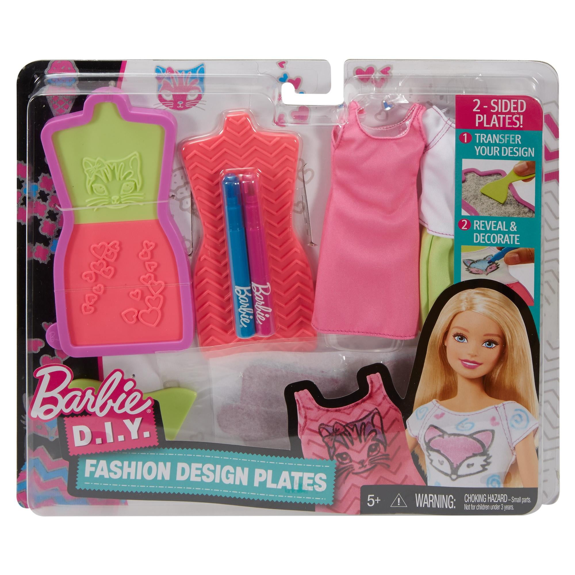 Barbie D.I.Y. Fashion Design Plates 