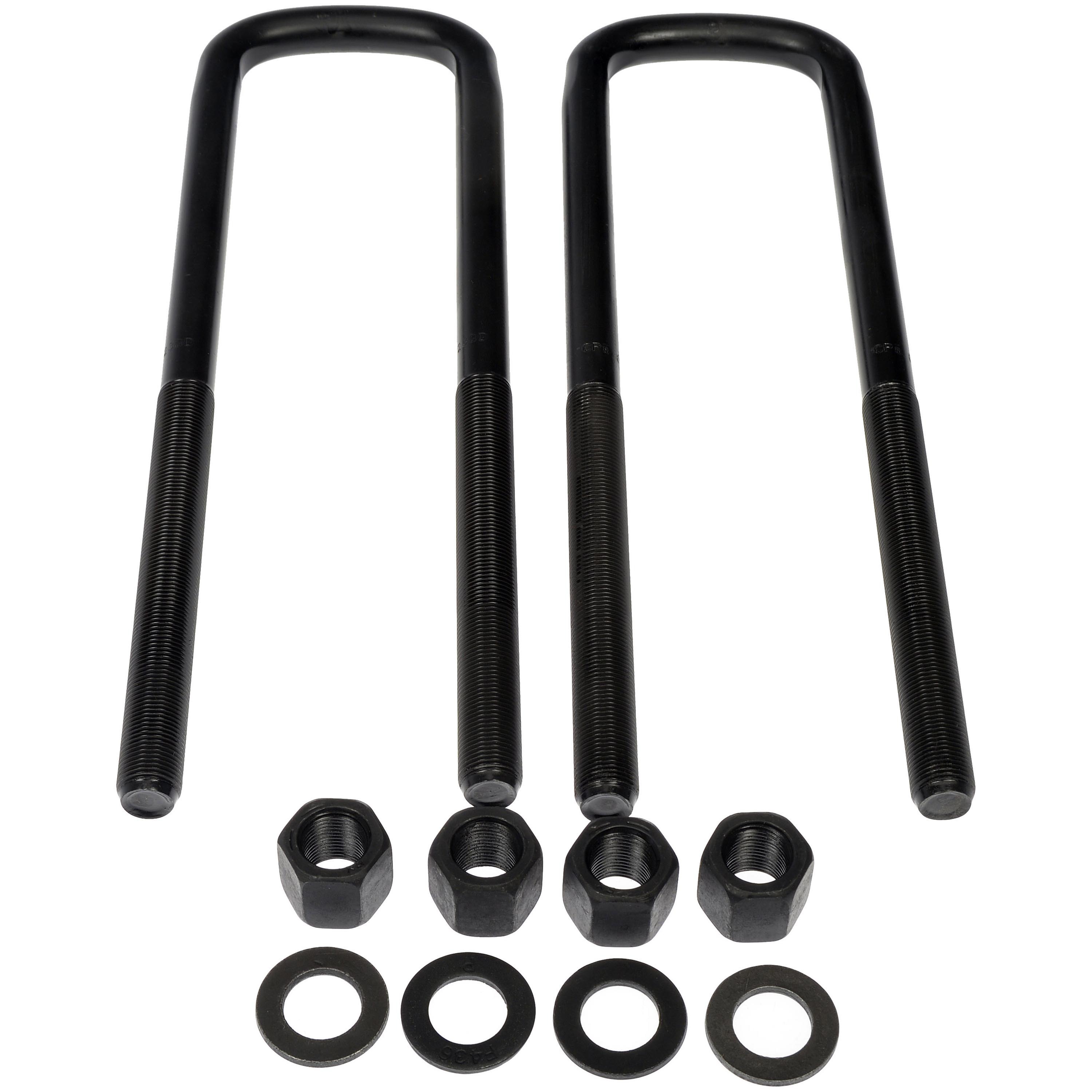 Dorman 929-720 Rear Leaf Spring Axle U-Bolt Kit for Specific Chevrolet / GMC Models, Semi-Gloss Black