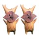 thumbnail image 1 of 2PCS Wood Statue Decoration Resin Handwork Statue Game Lovers,B, 1 of 5