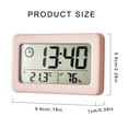 thumbnail image 3 of Electronic Clock Featurings Large LCD Display and Accurate Temperature Humiditys Meter Sensoring, 3 of 9