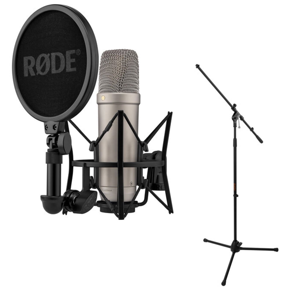 Rode NT1 5th Generation Condenser Microphone, SM6 ShockMount, Pop