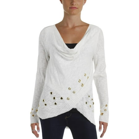 Wash Cotton Sweater - INC International Concepts Women's Cowl Neck Sweater Size M