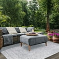 thumbnail image 3 of Superior Two-Toned Braided Indoor/ Outdoor Area Rug, Slate/ White, 4' x 6', 3 of 7