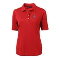thumbnail image 2 of Women's Cutter & Buck Red Colorado Rockies Americana Logo DryTec Virtue Eco Pique Recycled Polo, 2 of 3