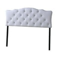 thumbnail image 2 of Baxton Studio Rita Modern and Contemporary Queen Size White Faux Leather Upholstered Button-tufted Scalloped, 2 of 2