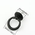 thumbnail image 2 of 10 Pcs Armoire Noire Poignée Métal Porte Bouton Tiroir Anneau Classique Tirer Poignée Rond Meubles Poignée Meubles Poignées de Traction avec Vis pour Armoire Armoire Armoire Commode, 2 of 5