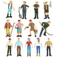 thumbnail image 1 of Lubelski Figurine d'Action Ouvrier Fermier Modèle en PVC Simulation Moule Décor Jouets Cadeau, 1 of 8