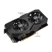 ASUS DUAL-GTX1660S-O6G-EVO - OC Edition - graphics card - GF GTX 1660 SUPER - 6 GB GDDR6 - PCIe 3.0 x16 - DVI, HDMI, DisplayPort