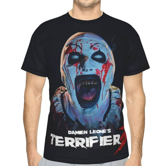 Terrifier 3 Unisex 3d Pattern Printed Short Sleeve T-Shirts Casual Graphics Tees For Men Women Teen Small