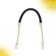 thumbnail image 4 of WORGEOUS Thicken PU cuero asas de bolso correa de cadena de metal hebilla de repuesto correa de banda para mujer bolso de señora DIY (negro), 4 of 8