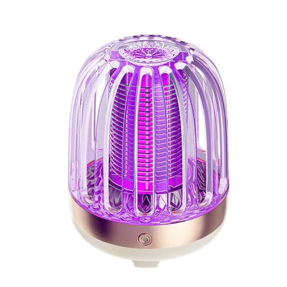 Rechargeable Portable Mosquito Killer lamp, Trap Light Outdoor and Indoor Cordless Battery Powered Waterproof Bug/Fly Trapper for Home(Golden rice color)