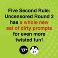 thumbnail image 3 of 5 Second Rule Uncensored Card Games for Adults - Card Games for Game Night, Funny Adult Card Game & Icebreaker, Think Fast and Shout Out Answers, Ages 17+, 3 of 6