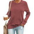 thumbnail image 2 of Customizable Women's Hoodless Sweatshirt DIY Photo Text Design Comfortable Casual Fashion Top, 2 of 7