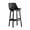 Black, variant on Solid Wood Bar Chair 71cm Height Bar Stools,Faux Leather Counter Height Stools with Back,Modern Kitchen Island Barstool with Wood Legs