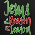 thumbnail image 3 of CafePress - Jesus Is The Reason Women's Dark Pajamas - Women's Short Sleeve Print T-Shirt and Pants Dark Cotton Pajama Set, 3 of 7