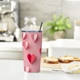 thumbnail image 6 of JRXY 20oz Car Straw Cup (with Straw) Pink Hearts Pattern 20oz, 6 of 7