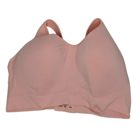 

Cuddl Duds Sz 2X One Size Intimates Seamless Lightly Lined Bra Pink A463945 Plus Size