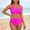 Hot Pink, variant on HAIJIE Beach Coverups Women Bathing Suit Swimwear Control Tankini Top and High Waist Swimming Shorts Swimwear Bikinis for Women Wife with Shorts Bathing Suit (Wine,XXL)