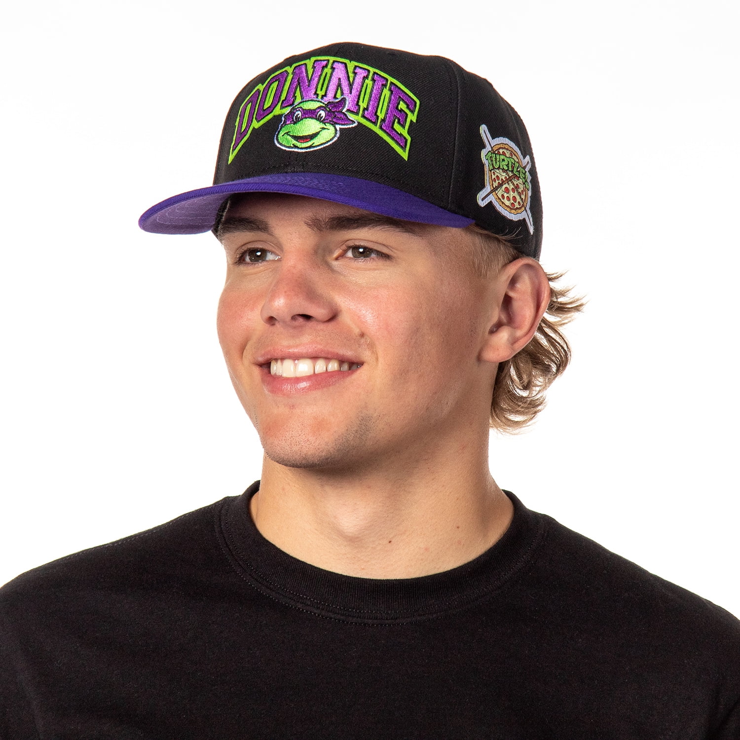 Nickelodeon Mens' Teenage Mutant Ninja Turtles Embroidered Classic Precurve Snapback Hat