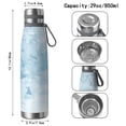 thumbnail image 3 of 29oz Insulated Water Bottle with Tea Infuser, Stainless Steel Travel Mug, Ice Frozen Print, 3 of 6