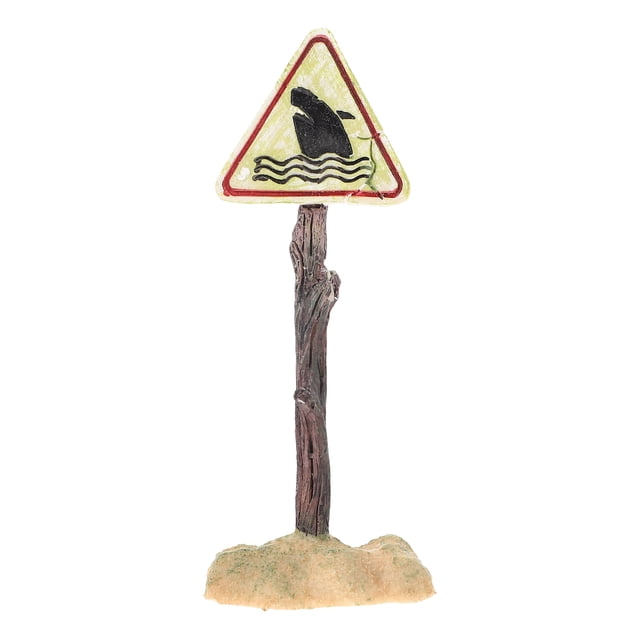 Shisuyan Décoration d'Aquarium Triangle Multi Rouge Contour Triangle 1 Pce 2.5x5.9In