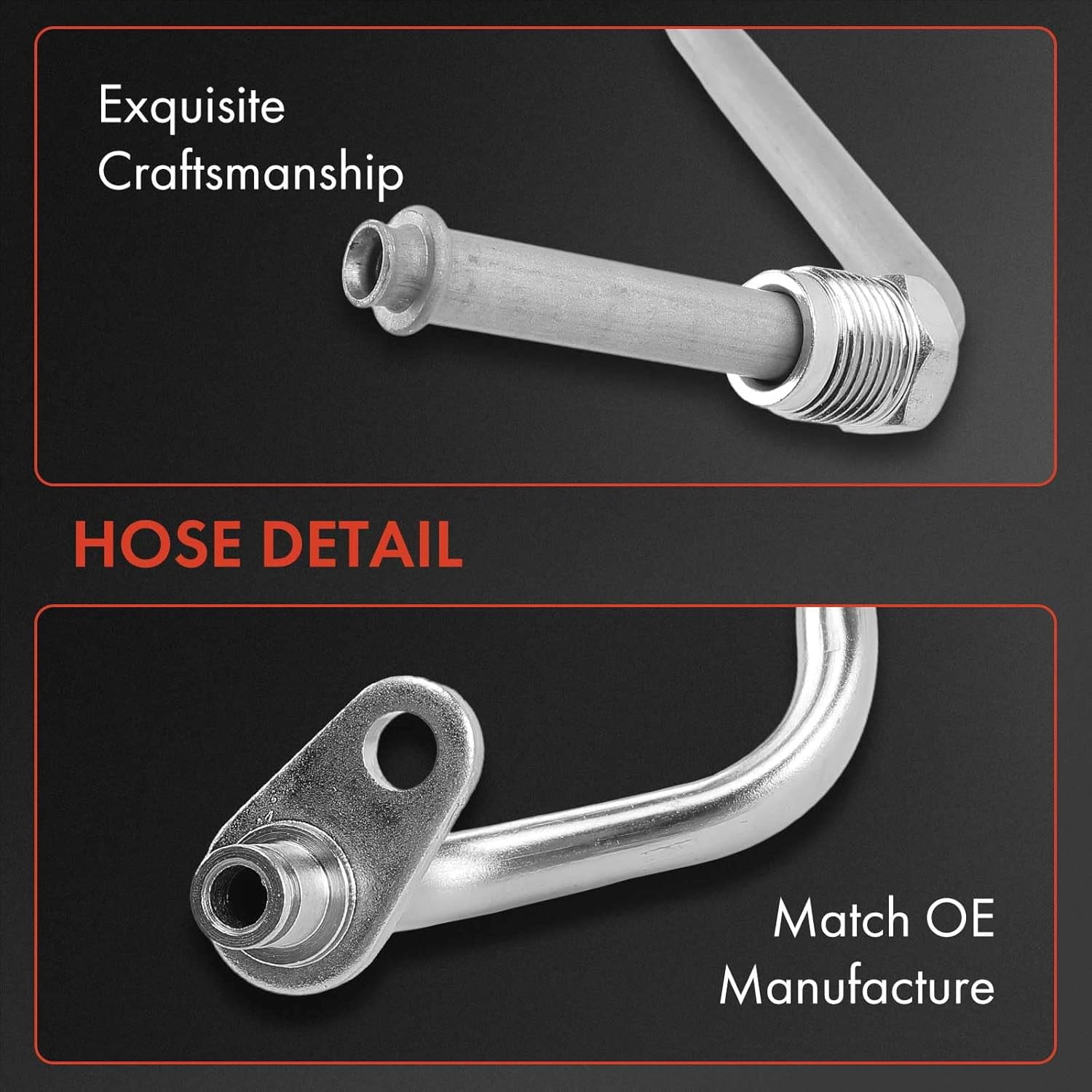 A-Premium Power Steering Hose Pressure Hose Line Assembly Compatible with Ford F-250 Super Duty/F-350 Super Duty 2017-2018, F-450 Super Duty/F-550 Super Duty 2017-2019, 6.7L, Hydroboost To Gear