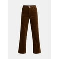 thumbnail image 5 of Time and Tru Women's and Women's Plus Corduroy Seamed Wide Leg Pants, 31" Inseam, Sizes 2-22, 5 of 5