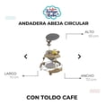 thumbnail image 5 of Andadera Para Bebé Babytek Abejita Llanta Gel Toldo café, 5 of 5