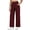 27" inseam: 73# 1Pack:Wine Red, variant on Womens Plus Size 29" Wide Leg Pants Athletic Yoga Leggings Casual Sweatpants Stretch Dress with Pockets,Wine Red,US Size 2XL