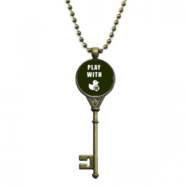 Pato Cruise Llavero Collar Colgante Bandeja Cadena Embellecida Unbranded M