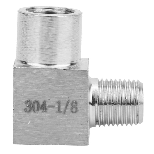Pipe Connector, High Pressure Resistant Pipe Fitting Adapter BSPP Connector, Anti-Rust No Burrs For Air Oil Conveying Compressed Air 1/8in
