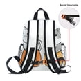 thumbnail image 5 of FORMRS Kids School Backpack with Front Zippered Pocket 12" Student Travel Daypack, Gray Cute Cat, 5 of 6