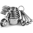 thumbnail image 1 of Hudson Essentials Stainless Steel Measuring Cups and Spoons Set - Stackable Set with Spout (11 Piece Set), 1 of 4