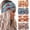 Turkey F, variant on Fall Wide Headbands Knotted Turban Headband Elastic Nonslip Christmas Hairbands Workout Wraps Yoga Running Hair Scarfs Holiday Festival Hair Accessories for Women 4 count (Turkey C)