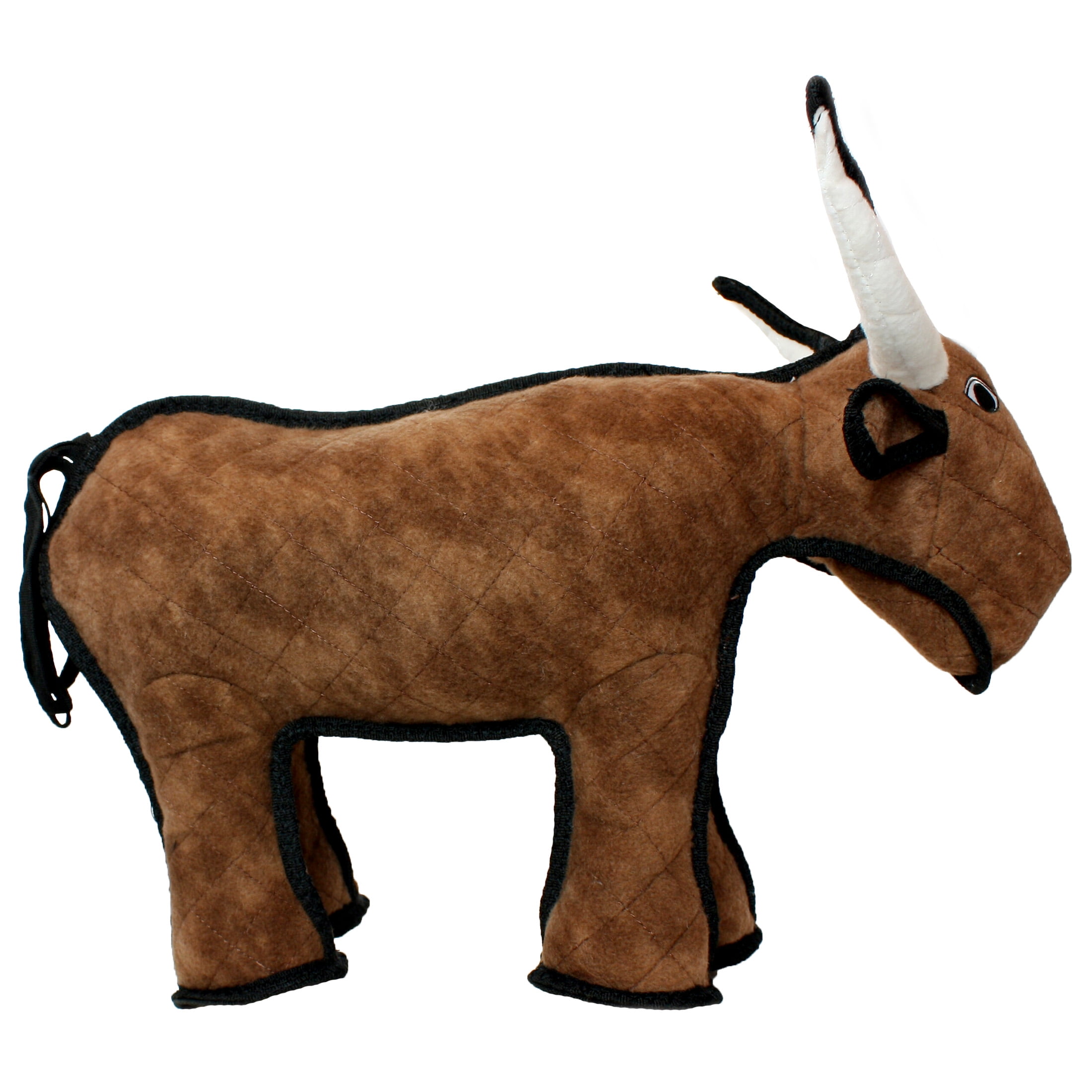 TUFFY Barnyard Bull Durable Plush Squeaky Dog Toy, 2-Pack
