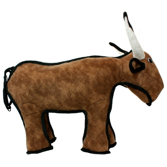 Tuffy Barnyard Bull Durable Plush Dog Toy