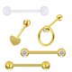 thumbnail image 3 of 5 Unids 14G Crystal Eyebrow Labret Barras Tachas De De Oreja, Pendientes De Aro De Hélice - Oro, 14g Yuyangstore Joyas para el cuerpo Mujeres perforadas 14 g, 3 of 5