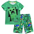 thumbnail image 1 of Minecraft Sleepwear Kids Boy Girl T-shirt Long Pants Pyjamas Pjs Set Outfit, 1 of 2