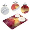 thumbnail image 4 of Dish Drying Mat Kitchen Pad Large Counter Absorbent Dish Mats Drainer Red Marble Pattern, 4 of 8
