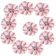 thumbnail image 2 of 10 botones de metal con diamantes de imitación y flores para bodas, adornos de fondo plano para álbumes de recortes Rosado, 2 of 9