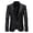 Black, variant on Mens Suit Jacket Mens Casual Fashion Suit Sequin Male Stage Personality Performance Emcee Solid Color Suit Coats for Men Gold XXL