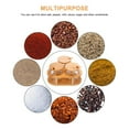 thumbnail image 2 of 3 Condiment Jars with Lids & Spoons Spice Container Set with Wooden Base Multipurpose Seasoning Jar for Home Kitchen Restaurant, 2 of 9