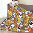 thumbnail image 6 of Salouo cute paw Print Bed Blankets, Flannel Blanket Comfortable Air Conditioning Blanket Lightweight Blanket for Sofa Bed Travel & Couch-40"x30", 6 of 7
