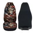 thumbnail image 5 of HUISEFOR Camo Hunting Wolf Car Seat Cover Breathable Elastic Car Front Seat Covers Comfortable Cars Interior Accessories Soft Universal Size Fit for Most Sedan SUV, 5 of 7