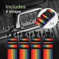 thumbnail image 3 of Nvzi 4 Iridescent Adjustable Luggage Straps, Travel Suitcase Strap, Safety Travel Accessory, Personalized Suitcase Belt for Luggage Fastening, 3 of 4