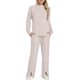 thumbnail image 5 of Conjuntos de Salón para Mujer, Conjuntos de 2 Piezas para Otoño, Pantalones Anchos, Conjuntos A Juego, Ropa de Mujer Albaricoque S, 5 of 8