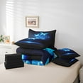 thumbnail image 5 of Abstract Butterfly 7 Piece Comforter Set Full Bed in a Bag,Flying Butterflies Bedding Sets Geometric Rustic Aesthetic Animal Sheet Set with Comforter, 5 of 5