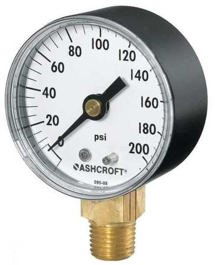 Dwyer Instruments Dpga-05 Digital Pressure Gauge 1/4 In Mnpt, 0 To 15 Psi 
