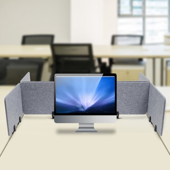 Modern Grey Strong and Stable Desk Shield Desk Divider Panel Office Desktop Partition Privacy Screen Mounted